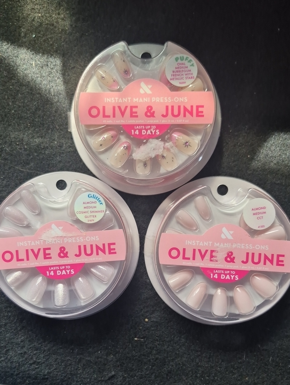 Lot Of 3 Mani Press Ons